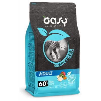 Oasy dry cat grain free adult pesce 1,5 kg