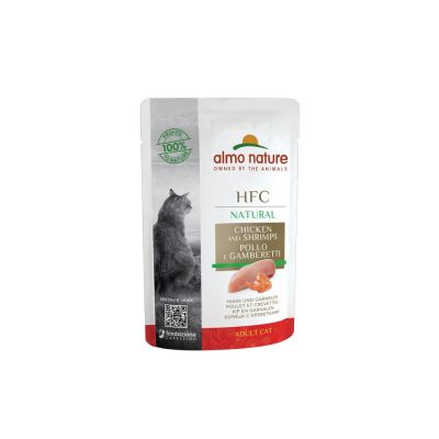 Almo nature classic pollo e gamberetti umido gatto gr. 55