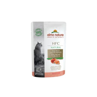 Almo nature classic salmone con zucca umido gatto gr. 55