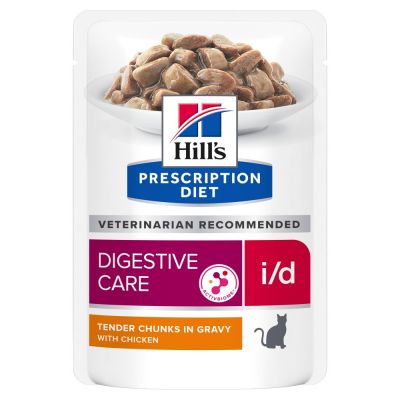 Hill's prescription diet i/d con pollo in salsa umido gatto gr. 85