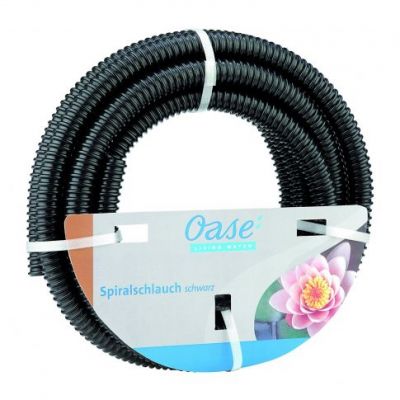 Tubo flessibile a spirale nero mt. 5