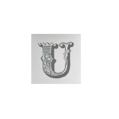 Letter sottobicchiere u
