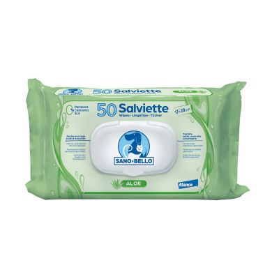 Salviette detergenti all'aloe 50pz