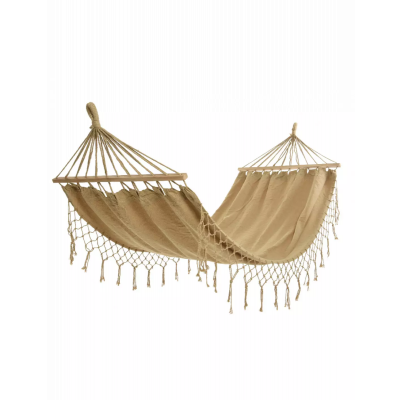 Amaca in poliestere e cotone per esterno beige 