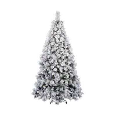 albero di natale Blackburn floccato con pigne 210cm