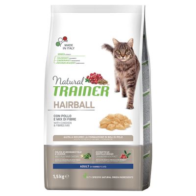 Natural trainer cat hairball pollo 1,5 kg
