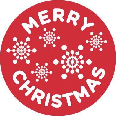 Gobo per proiettore "Merry christmas" e fiocchi di neve