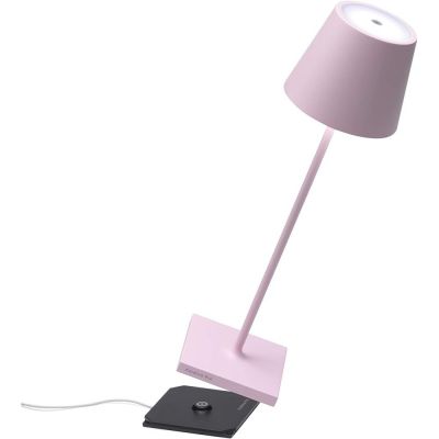 Poldina Pro Lampada Da Tavolo Ricaricabile Rosa