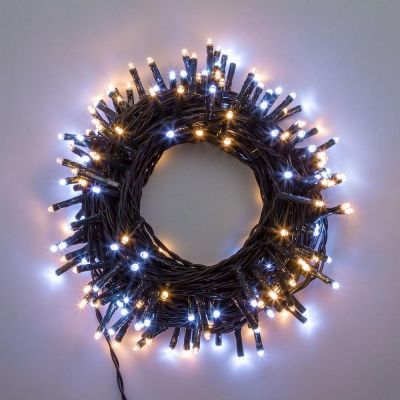 Luci per albero di Natale 360 Mini-led bianco caldo e freddo 30 metri
