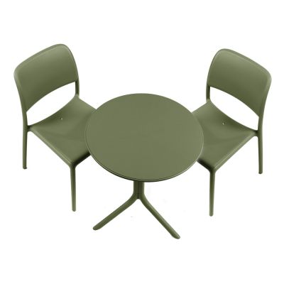 Set tavolo spritz + 2 sedie riva bistrot agave