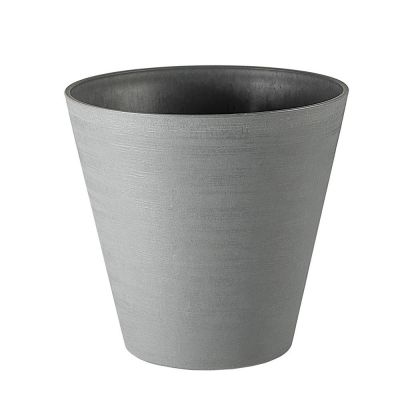Vaso re-pot round w/r grigio