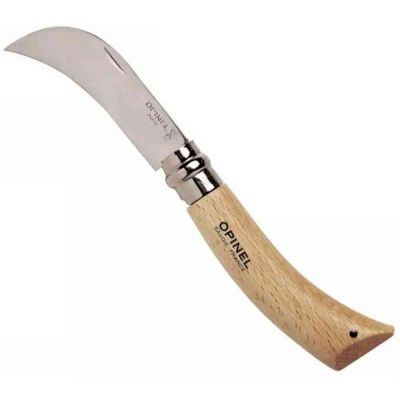 Coltello  N°8 Falcetto da potatura inox con lama semicurva