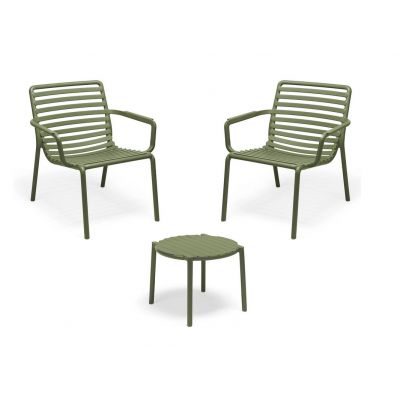 Doga Set Tavolo + 2 sedie Doga relax agave