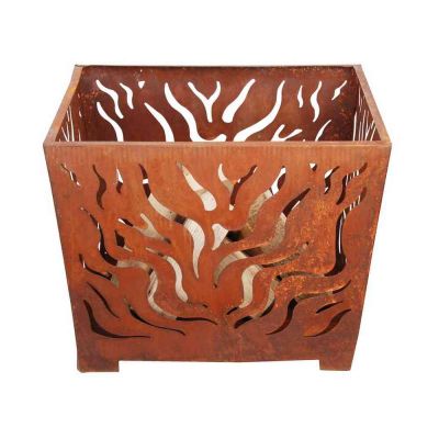 Braciere FF162 quadrato effetto ruggine 60x60x45 cm