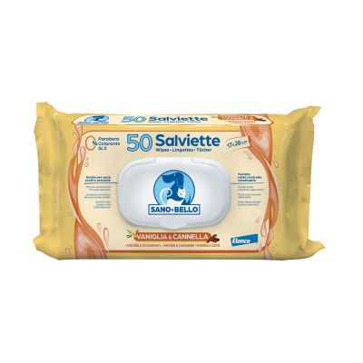 Salviette detergenti alla vaniglia e cannella 50pz