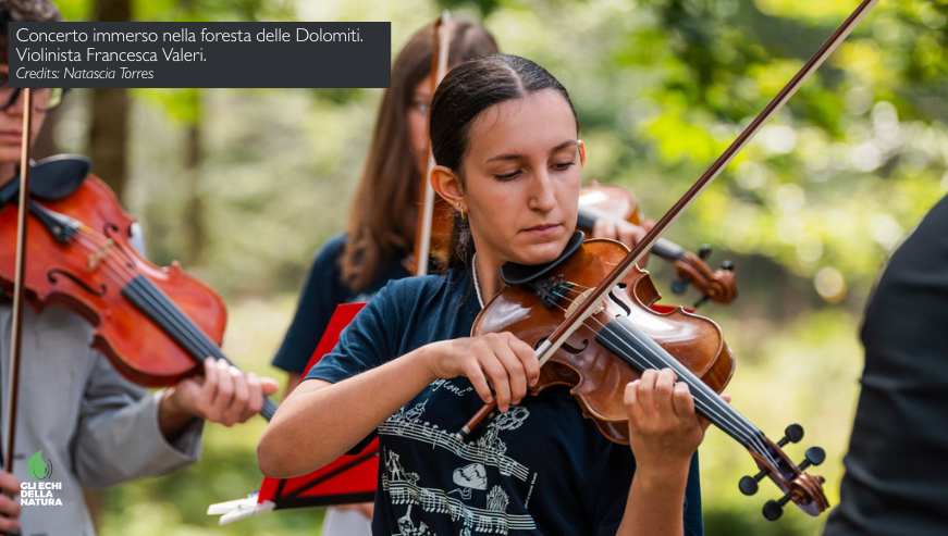 Violista dell'Accademia echi della Natura in concerto in Agricola